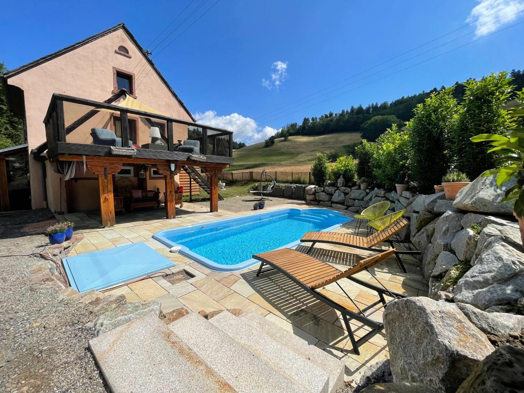 Ferienhaus Kappel Mit Pool Freiburg im Breisgau Exterior photo